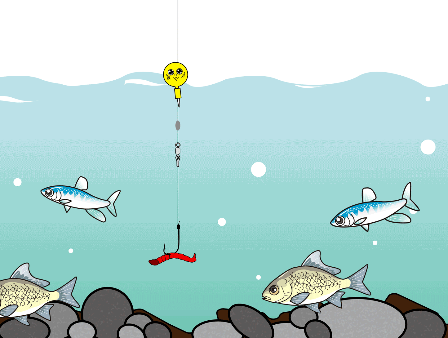 うきまろ川釣仕掛