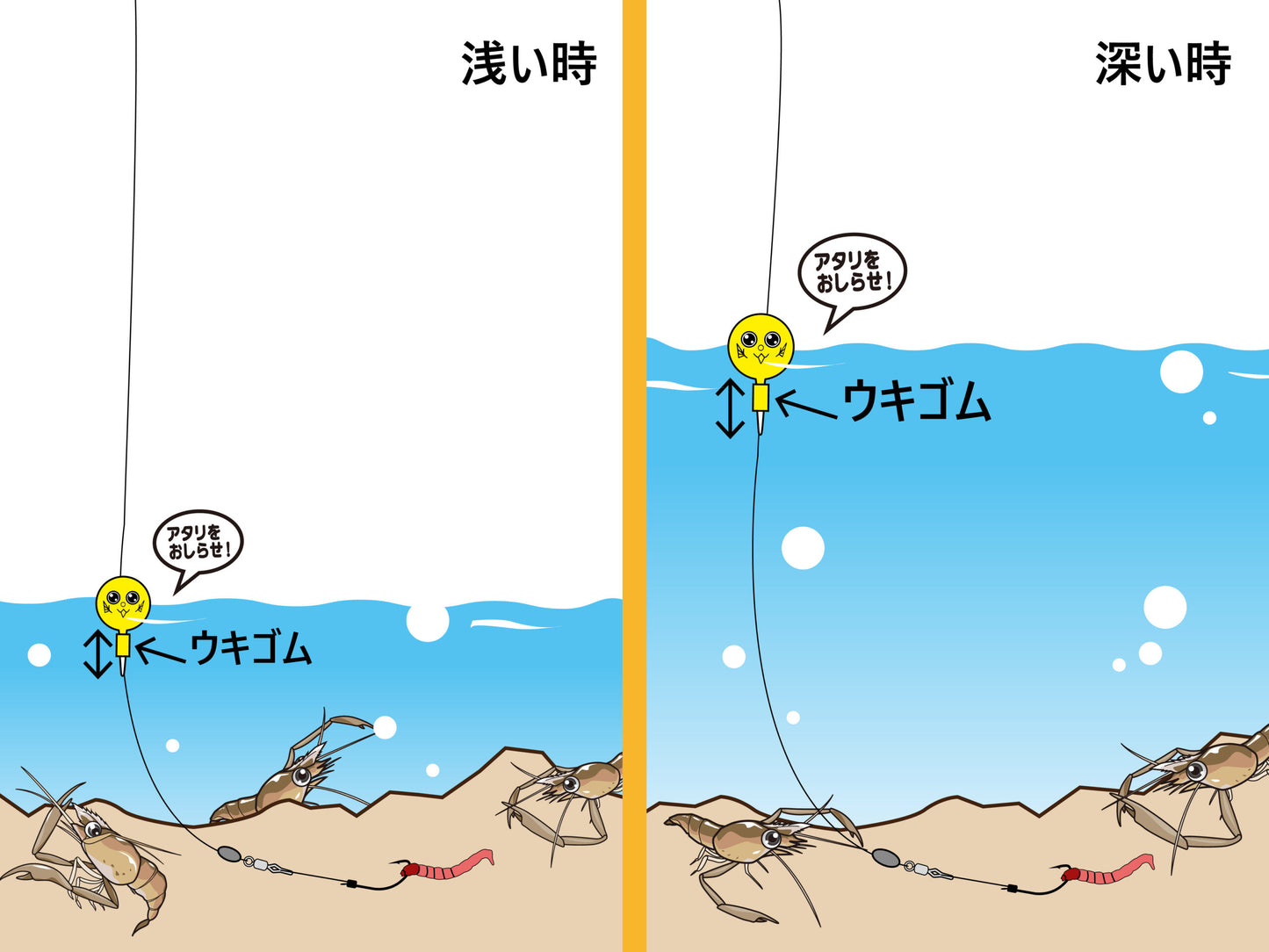 うきまろ手長エビ玉浮仕掛